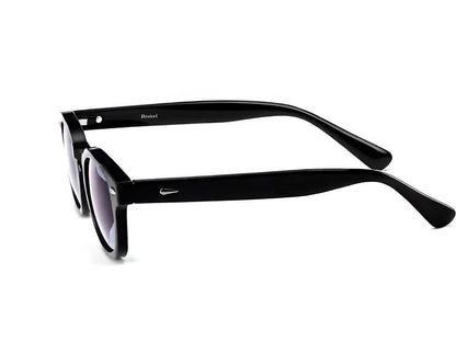 Blue Lens Sunglasses round Frame Retro Style Men&