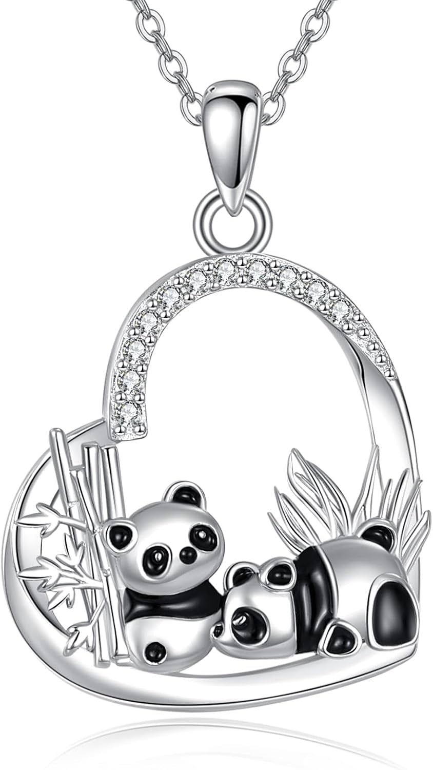 Bearded Dragon/Manatee/Lion/Possum/Mermaid/Bee/Wolf/Horseshoe/Mama Bear/Highland Cow/Guinea Pig/Panda 925 Sterling Silver Jewelry Gifts for Women