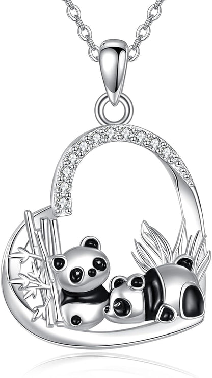 Bearded Dragon/Manatee/Lion/Possum/Mermaid/Bee/Wolf/Horseshoe/Mama Bear/Highland Cow/Guinea Pig/Panda 925 Sterling Silver Jewelry Gifts for Women