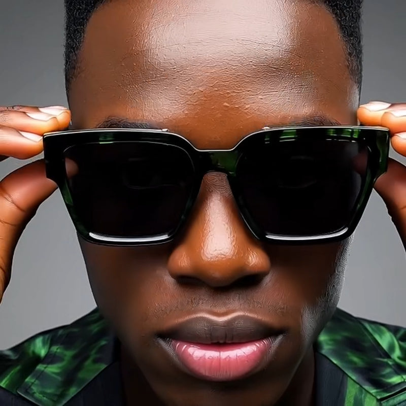 Gold Frame Large Size Sunglasses Men Women Shades Elegant Retro Classic Hip Hop