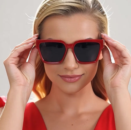 Gold Frame Large Size Sunglasses Men Women Shades Elegant Retro Classic Hip Hop