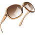 Polarized Sunglasses Womens Trendy Oversized Large Driving Sun Glasses Ladies UV Protective Big Sunnies Shades (Gradient Tea)