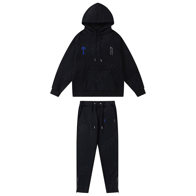 Mens Tracksuits Trousers Shooters Set Designer Hoodies Streetwear Sweatshirts Sports Suit Embroidery Plush Letter Decoration Thick Hoodies Men Pants