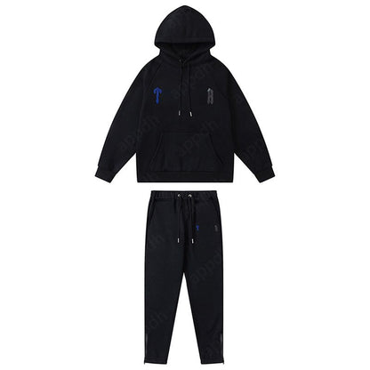 Mens Tracksuits Trousers Shooters Set Designer Hoodies Streetwear Sweatshirts Sports Suit Embroidery Plush Letter Decoration Thick Hoodies Men Pants