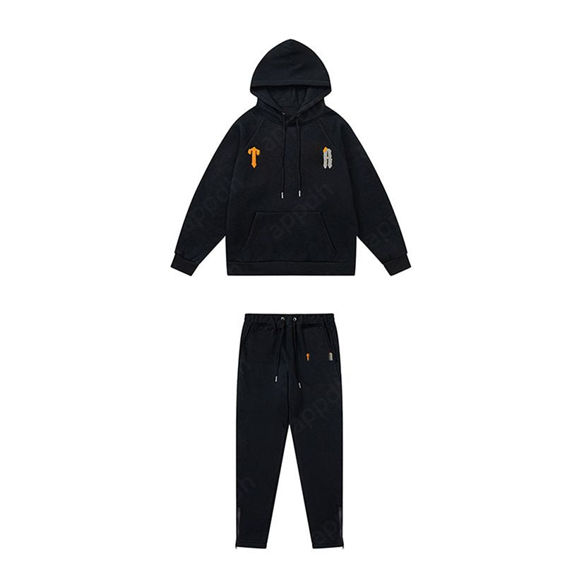Mens Tracksuits Trousers Shooters Set Designer Hoodies Streetwear Sweatshirts Sports Suit Embroidery Plush Letter Decoration Thick Hoodies Men Pants