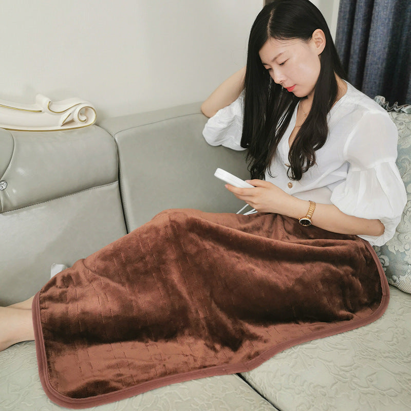 Electric Blanket, Small Single-Person Heating Blanket, Throw Blanket, Office Seat Cushion, Deer Pattern Heating Pad, Home Adjustable Warming Blanket
