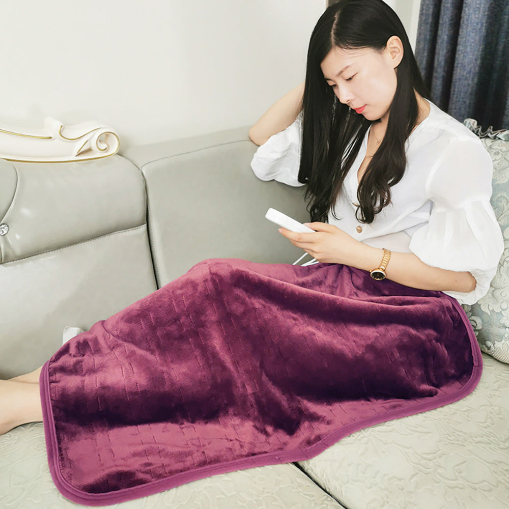 Electric Blanket, Small Single-Person Heating Blanket, Throw Blanket, Office Seat Cushion, Deer Pattern Heating Pad, Home Adjustable Warming Blanket