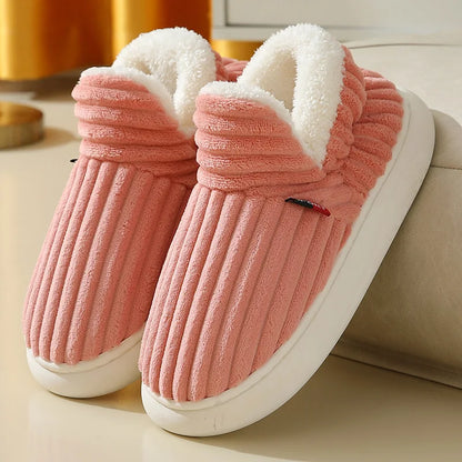 Winter Men Slippers Short Plush Men Cotton Boots Indoor Fluffy House Fur Slippers Men Casual Soft Fur Furry Men Shoes