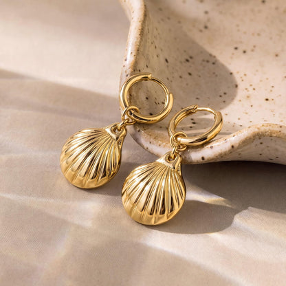 Women Earrings Gold Huggie Hoop Dangle Drop 14K Gold Plated Small Simple Hypoallergenic Everyday Jewelry