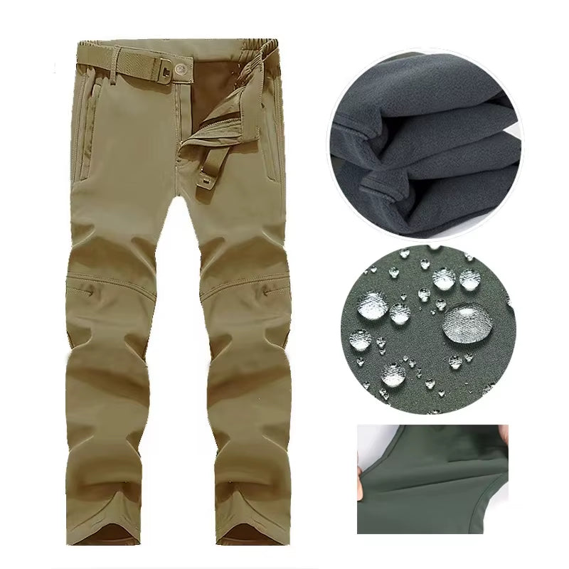 Winter Autumn Tactical Jackets Elastic Men Fleece Waterproof Suits Fishing Warm Hiking Camping Tracksuits Set Hood Coat S-5XL