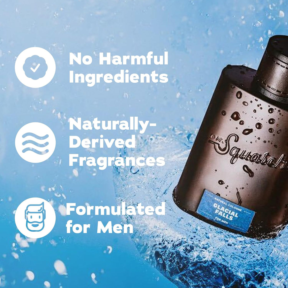 Natural Cologne for Men, Glacial Falls Men&