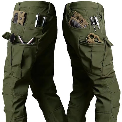 NEW Camo Fleece Warm Sets Winter Soft Shell Tactical Jacket Cargo Pant Outdoor Multi-Pocket Waterproof Hunting Suit