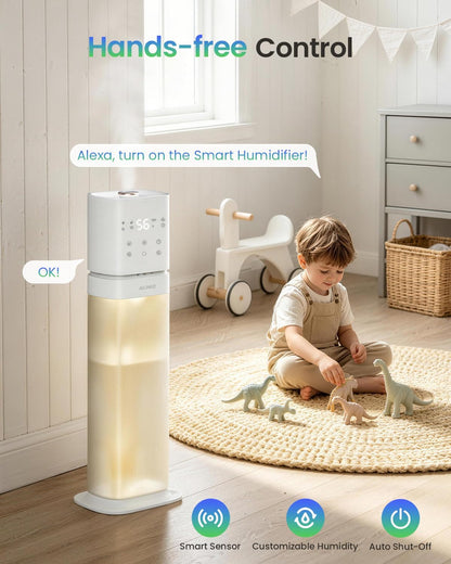 Humidifiers for Bedroom 2.1Gal/8L, Smart Humidifier for Large Room