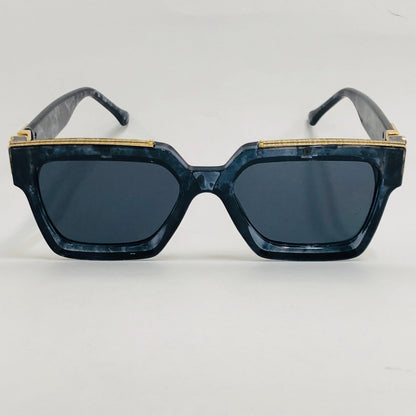 Gold Frame Large Size Sunglasses Men Women Shades Elegant Retro Classic Hip Hop