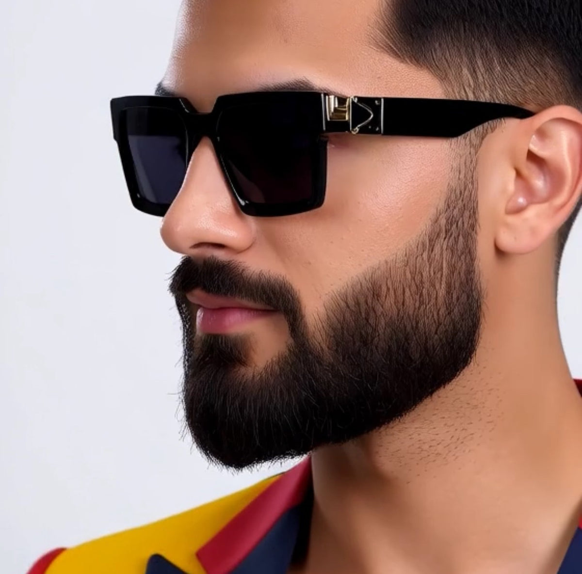 Gold Frame Large Size Sunglasses Men Women Shades Elegant Retro Classic Hip Hop