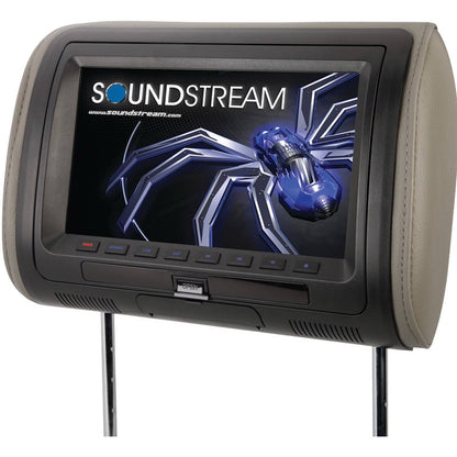 VHD90CC Universal DVD Headrest W/ 9" LCD 3 Color Changeable
