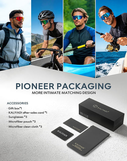 Sports Sunglasses-Men Polarized-Mens-Sunglasses Women: Running Sun Glasses with UV400 for Fishing Cycling