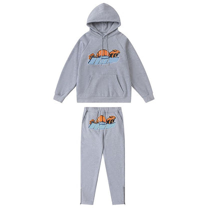 Mens Tracksuits Trousers Shooters Set Designer Hoodies Streetwear Sweatshirts Sports Suit Embroidery Plush Letter Decoration Thick Hoodies Men Pants