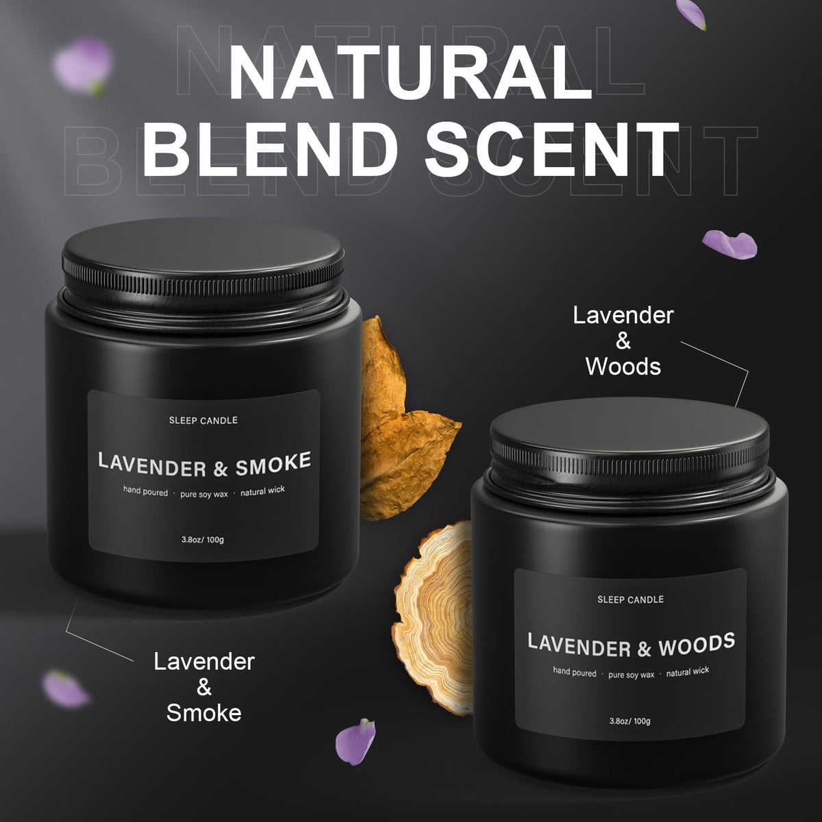 Candles for Home - Scented Candle Set for Stress Relief and Sleep, Birthday Gifts for Men