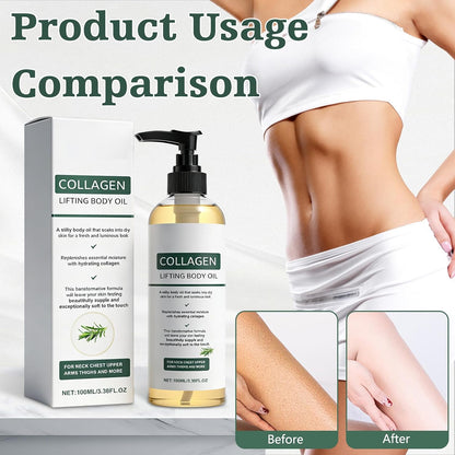 2 Packs Hydrating Collagen Oil for Body &amp; after Shower,Collagen Lifting Body Oil after Shower Moisturizer Collagen Body Oils for Women &amp; Men Lightweight Non-Greasy(1Pcs*3.38 Fl Oz)
