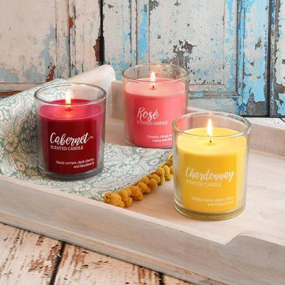 Scented Candles- Wine Collection (Set of 3)