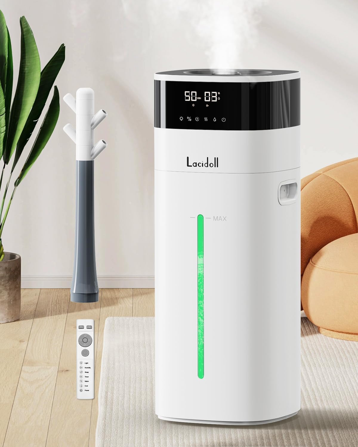 Cool and Warm Mist Humidifier Large Room, 5.3Gal/20L