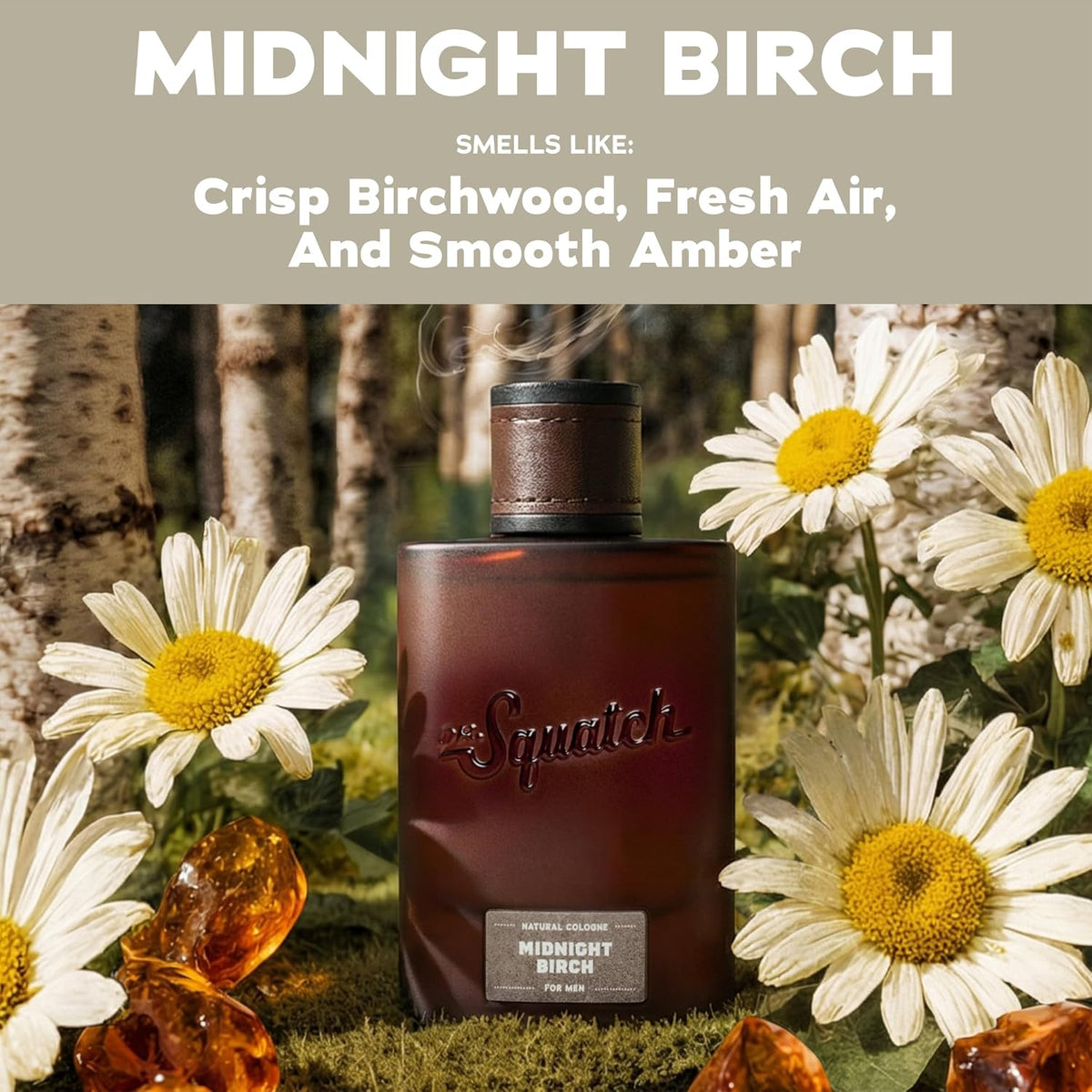Natural Cologne for Men, Midnight Birch Men&