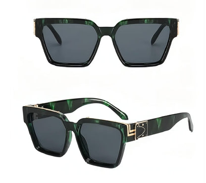 Gold Frame Large Size Sunglasses Men Women Shades Elegant Retro Classic Hip Hop