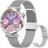 Smart Watch for Women, Fitness Tracker for Android/Ios, 1.19" AMOLED Screen Smartwatches with Female Cycle, Heart Rate, Sleep Monitor, Activity Tracking (2 Watch Bands) (Silver)