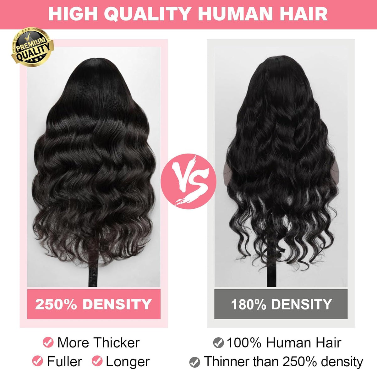 13X6 Body Wave Lace Front Wigs Human Hair 12A 250% Density 30 Inch Lace Frontal Wigs Human Hair Glueless HD Lace Front Wigs Human Hair Natural Color