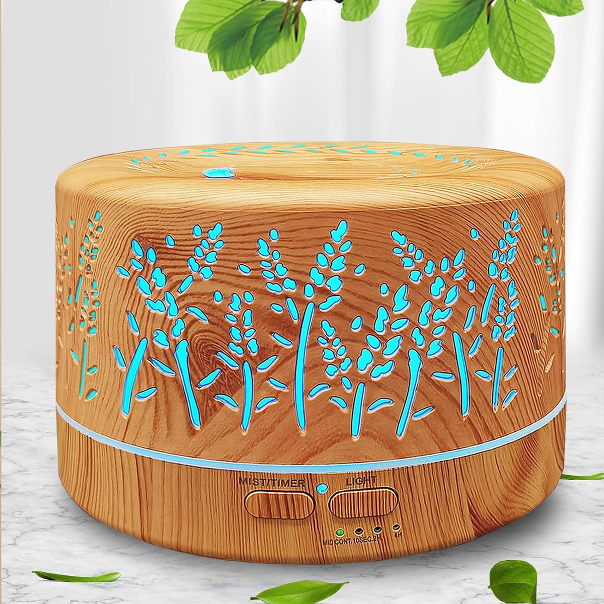 600Ml Essential Oil Diffuser for Large Room, 20H Long Lasting Aromatherapy