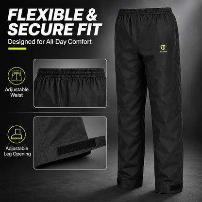 Rain Suit for Men, Waterproof Lightweight 2-Piece Rain Gear