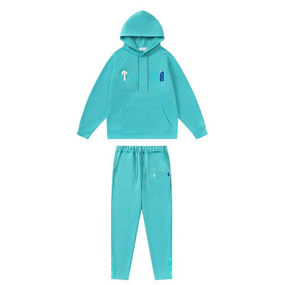 Mens Tracksuits Trousers Shooters Set Designer Hoodies Streetwear Sweatshirts Sports Suit Embroidery Plush Letter Decoration Thick Hoodies Men Pants