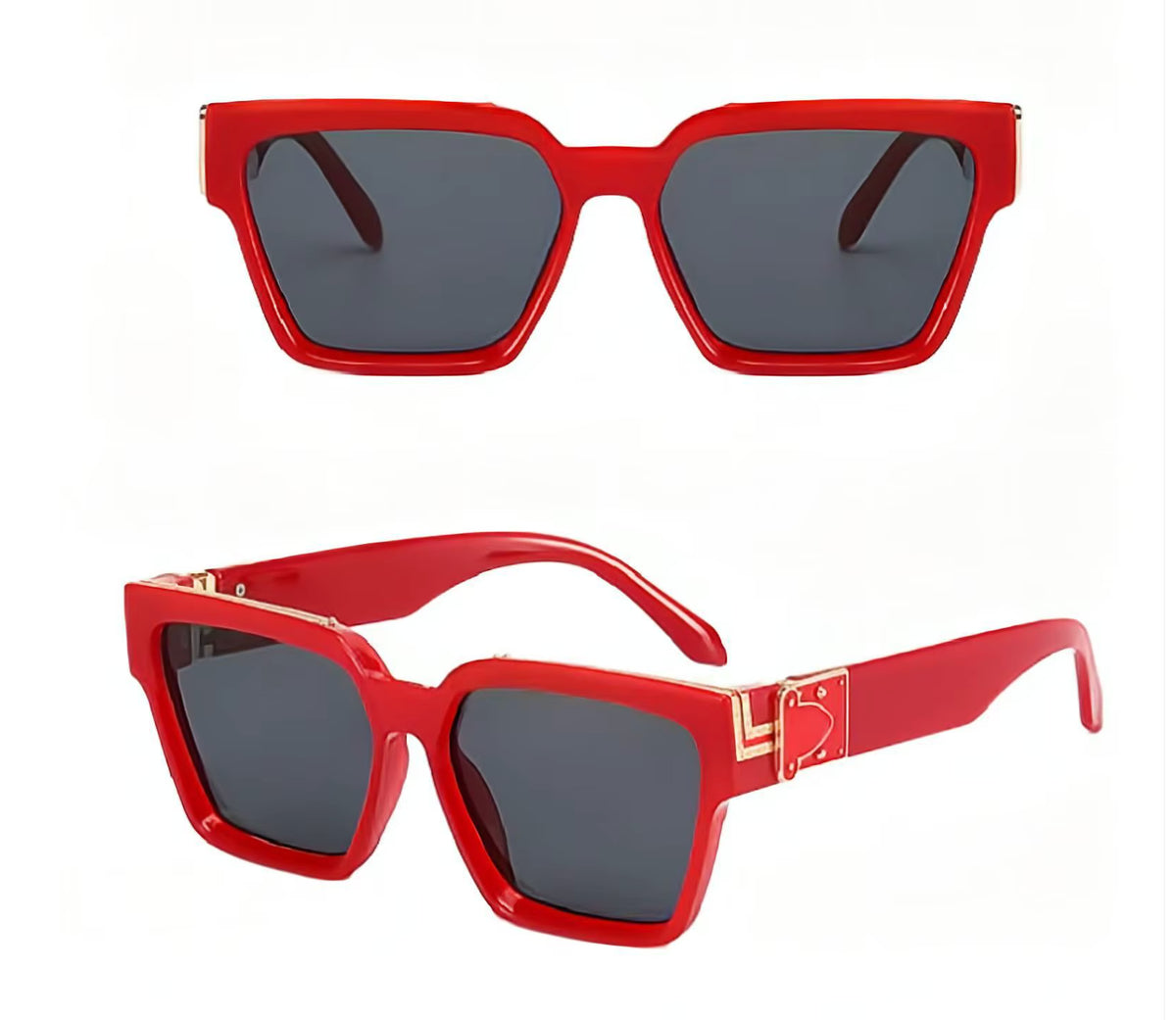 Gold Frame Large Size Sunglasses Men Women Shades Elegant Retro Classic Hip Hop