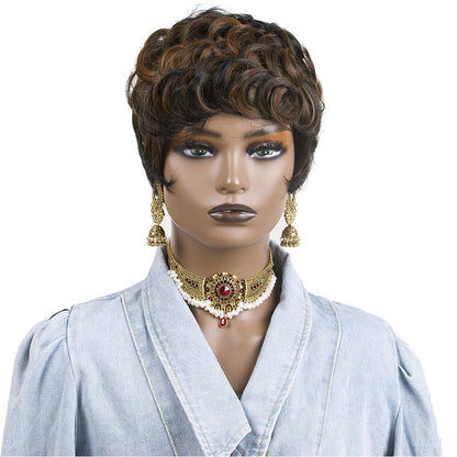 Short Pixie Cut Wigs for Black Women Pixie Cut Wigs with Bangs