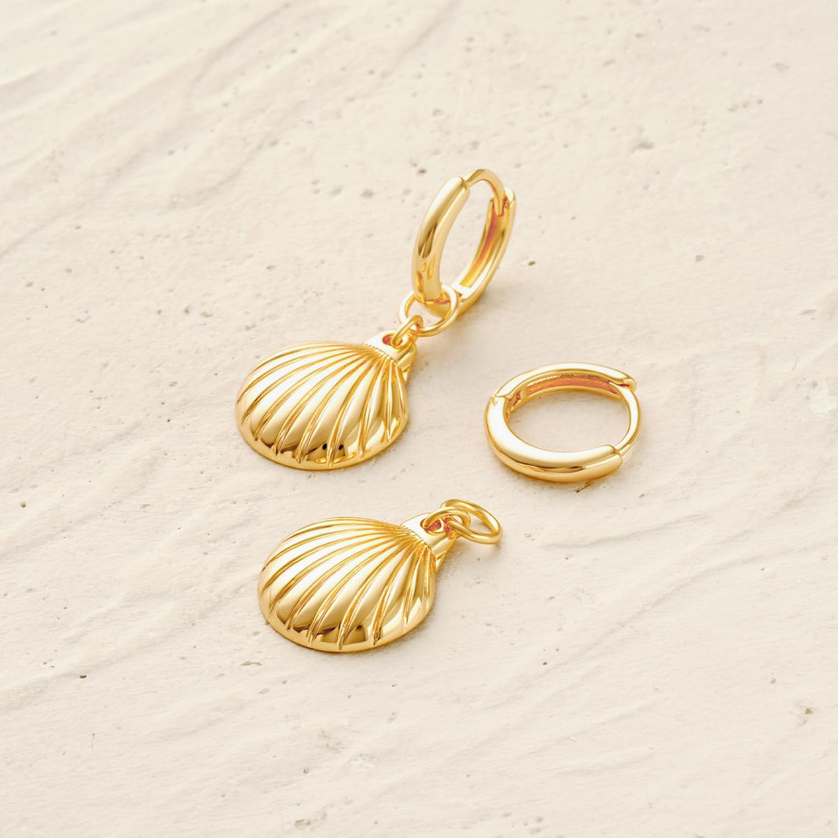 Women Earrings Gold Huggie Hoop Dangle Drop 14K Gold Plated Small Simple Hypoallergenic Everyday Jewelry
