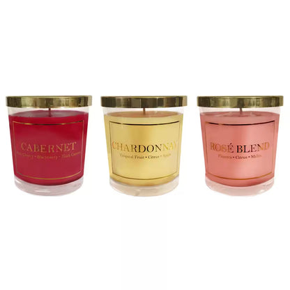 Scented Candles- Wine Collection (Set of 3)