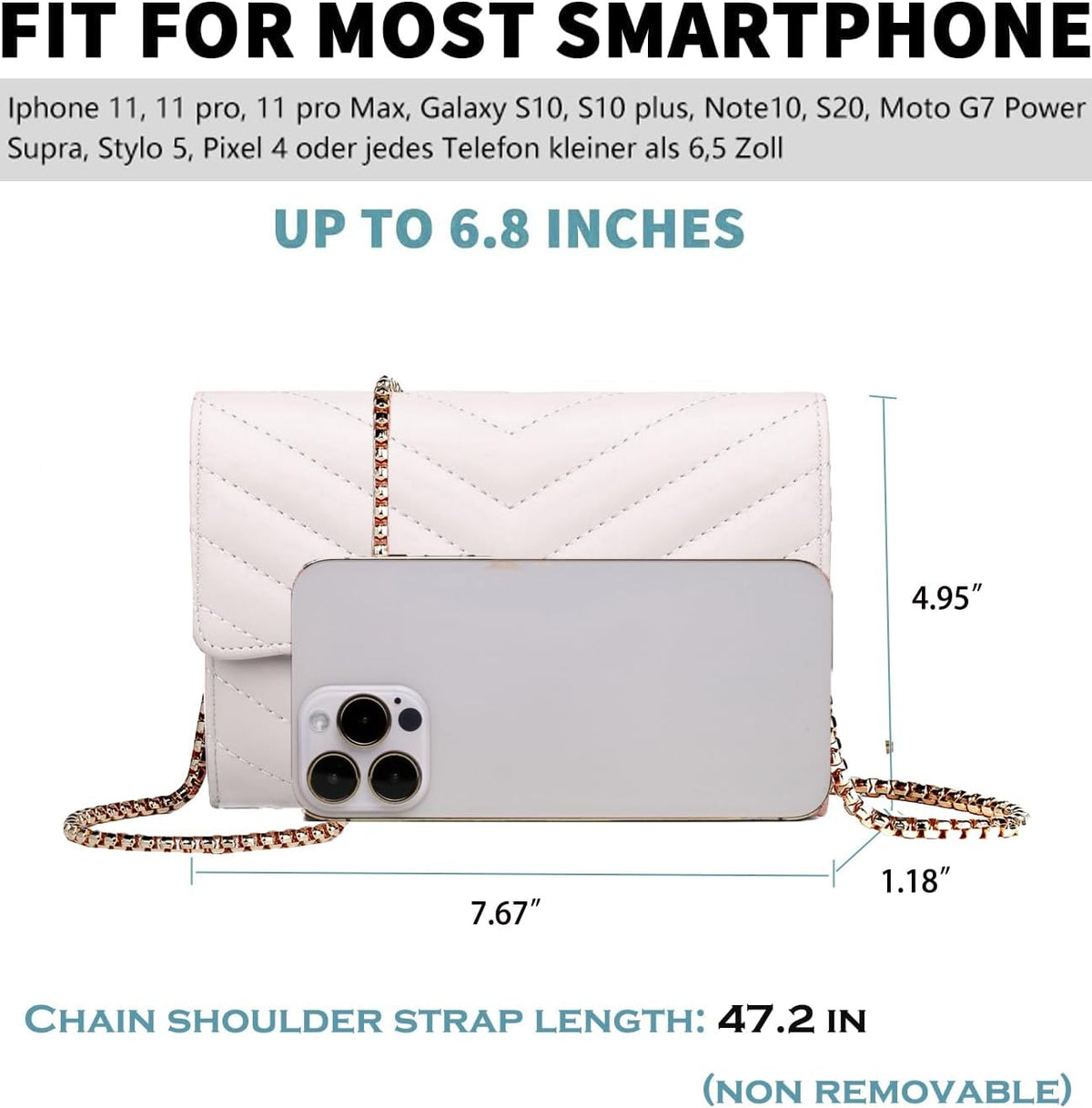 Crossbody Bags Small Purse for Women Vegan Leather Phone Clutch Purses