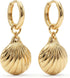 Women Earrings Gold Huggie Hoop Dangle Drop 14K Gold Plated Small Simple Hypoallergenic Everyday Jewelry