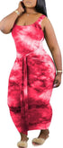 Sun Dresses Women Bodycon Sleeveless Summer Maxi Long Dress with Belt plus Size Rose