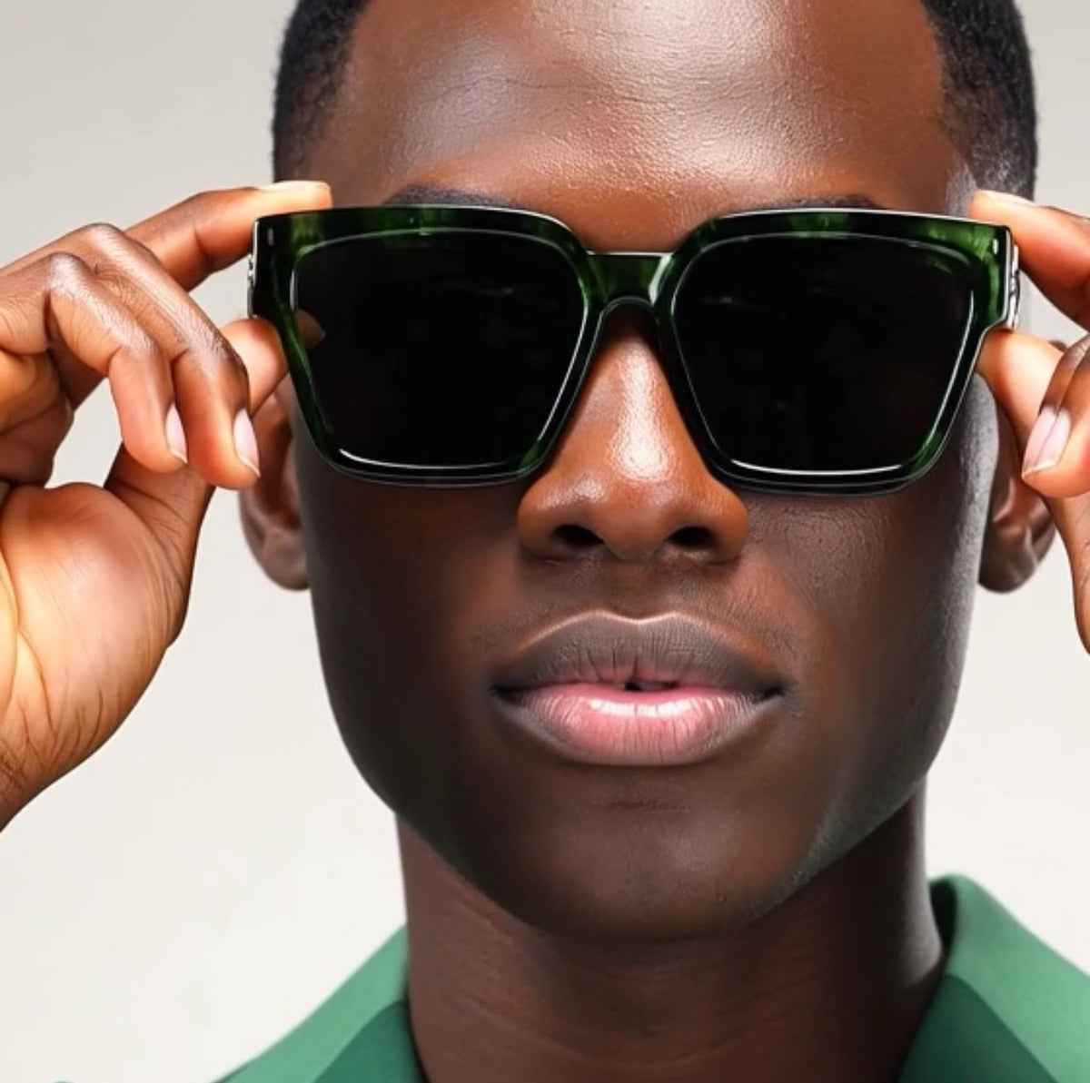 Gold Frame Large Size Sunglasses Men Women Shades Elegant Retro Classic Hip Hop
