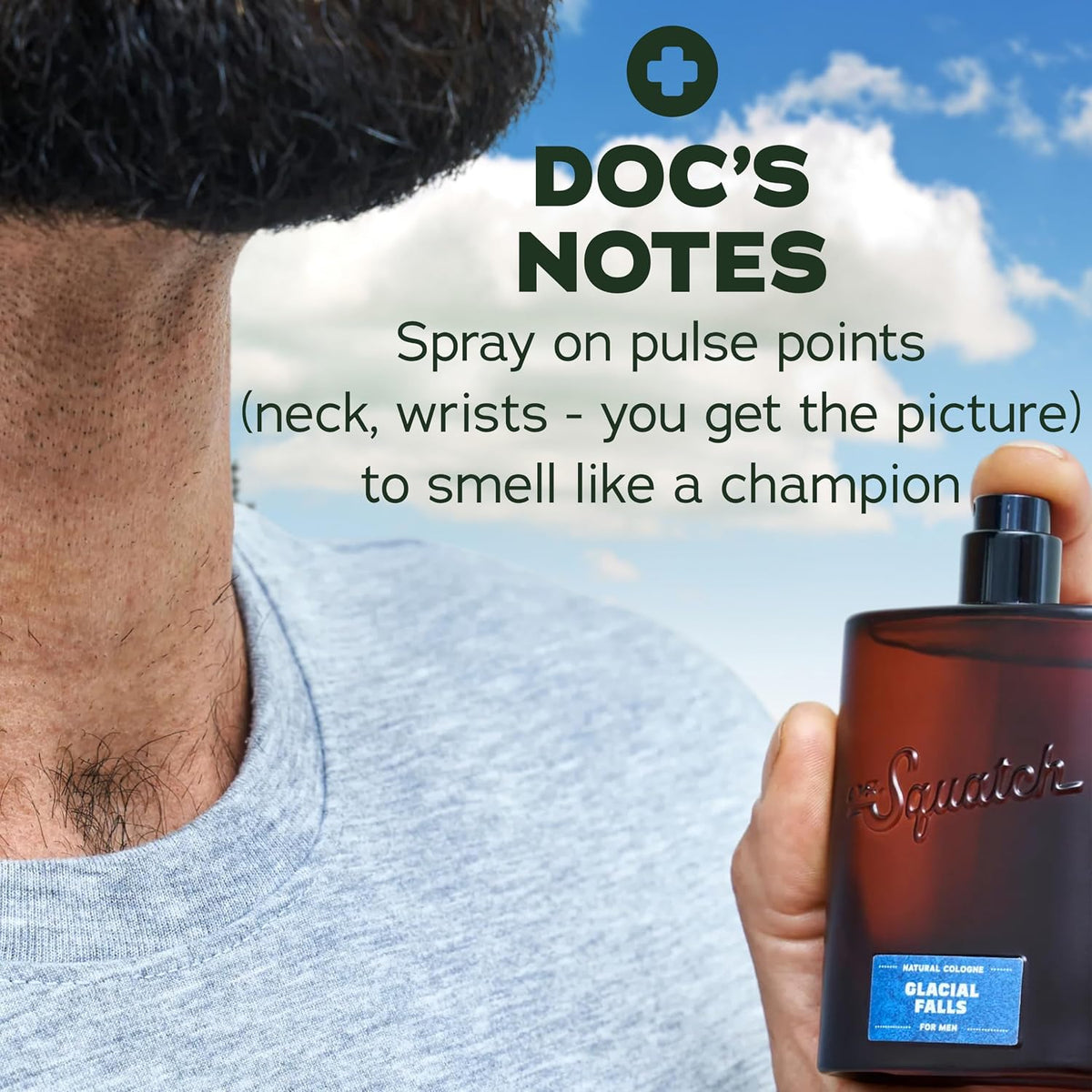 Natural Cologne for Men, Glacial Falls Men&