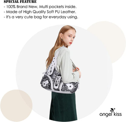 Angelkiss Hobo Purses and Handbags for Women Satchel Handbag Women Purses Large Daily Shoulder Bags