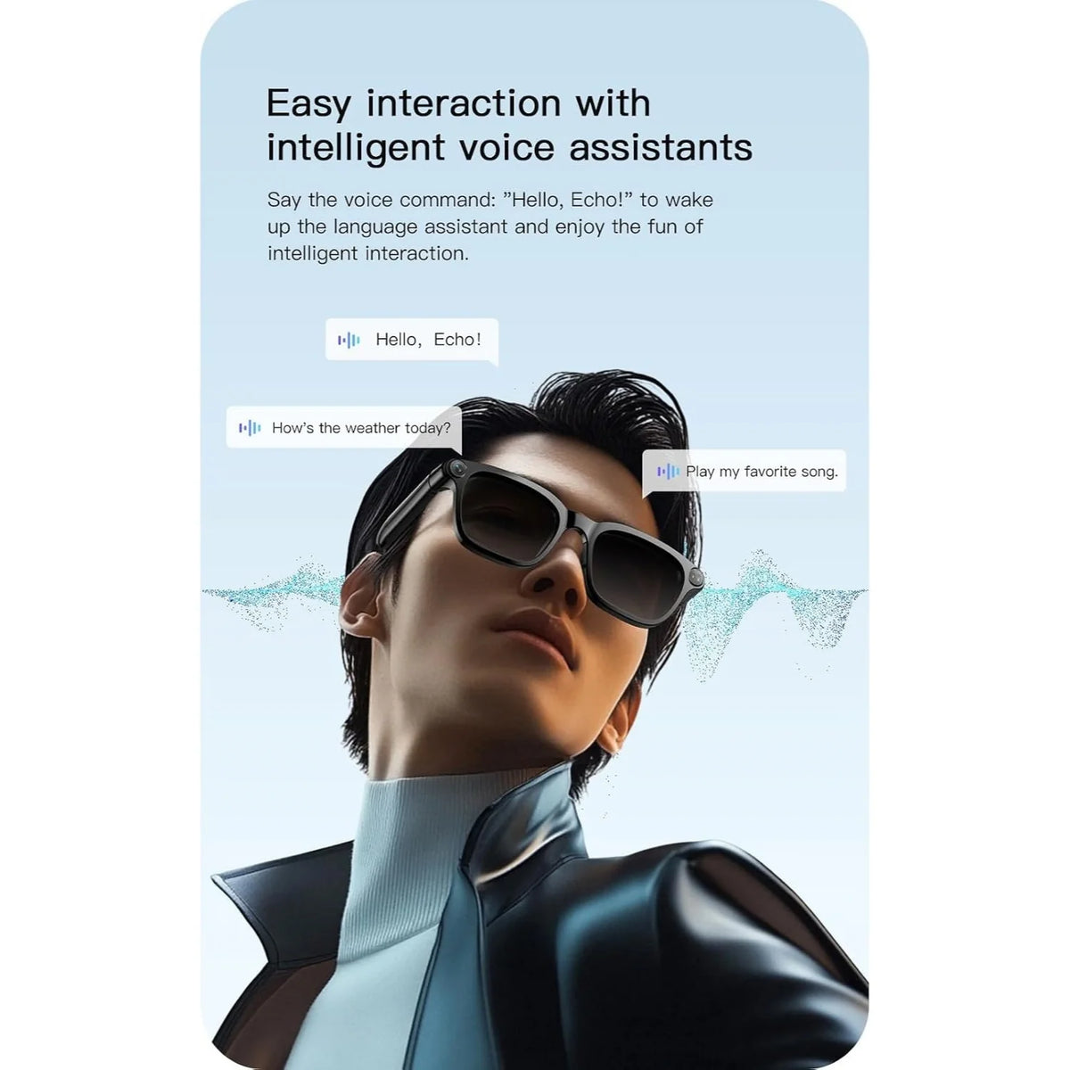 M08 Smart Glasses with 4K Camera, Bluetooth Audio, AI Translation and Voice Assistant