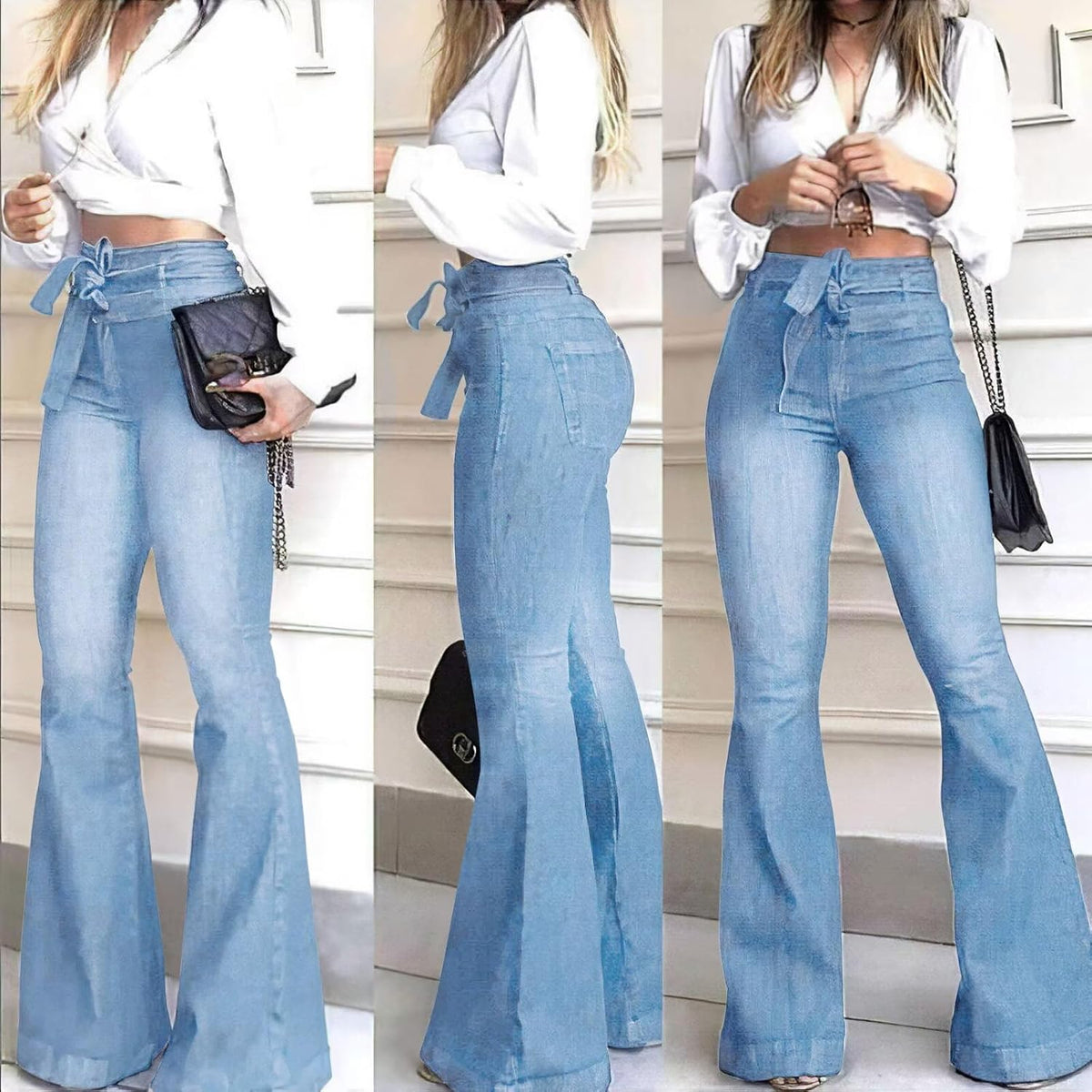 Bell Bottom Jeans for Women High Waisted Flare Jeans for Women Wide Leg Jean Pants