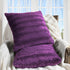 Faux Fur Throw Pillows - Decorative Pillows for Couch, Bed Throw Pillows, Purple Accent Pillows for Bedroom or Living Room Aesthetic, Set of 2 Furry Throw Pillows, 18”X18”