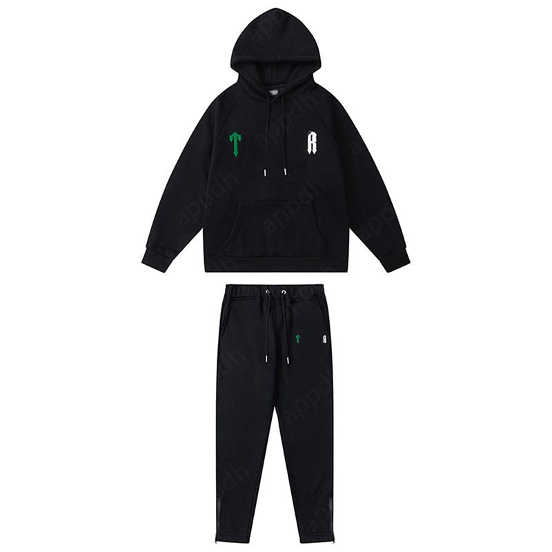 Mens Tracksuits Trousers Shooters Set Designer Hoodies Streetwear Sweatshirts Sports Suit Embroidery Plush Letter Decoration Thick Hoodies Men Pants