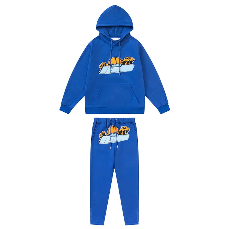 Mens Tracksuits Trousers Shooters Set Designer Hoodies Streetwear Sweatshirts Sports Suit Embroidery Plush Letter Decoration Thick Hoodies Men Pants