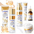 Collagen Skin Care Set, anti Aging Skincare Set for Face, Shrink Pores, Hydrate & Firm Skin, 6 Pcs Individually Packaged Skincare Kits for Women with Cleanser, Toner, Lotion, Serum, Cream, Eye Cream.