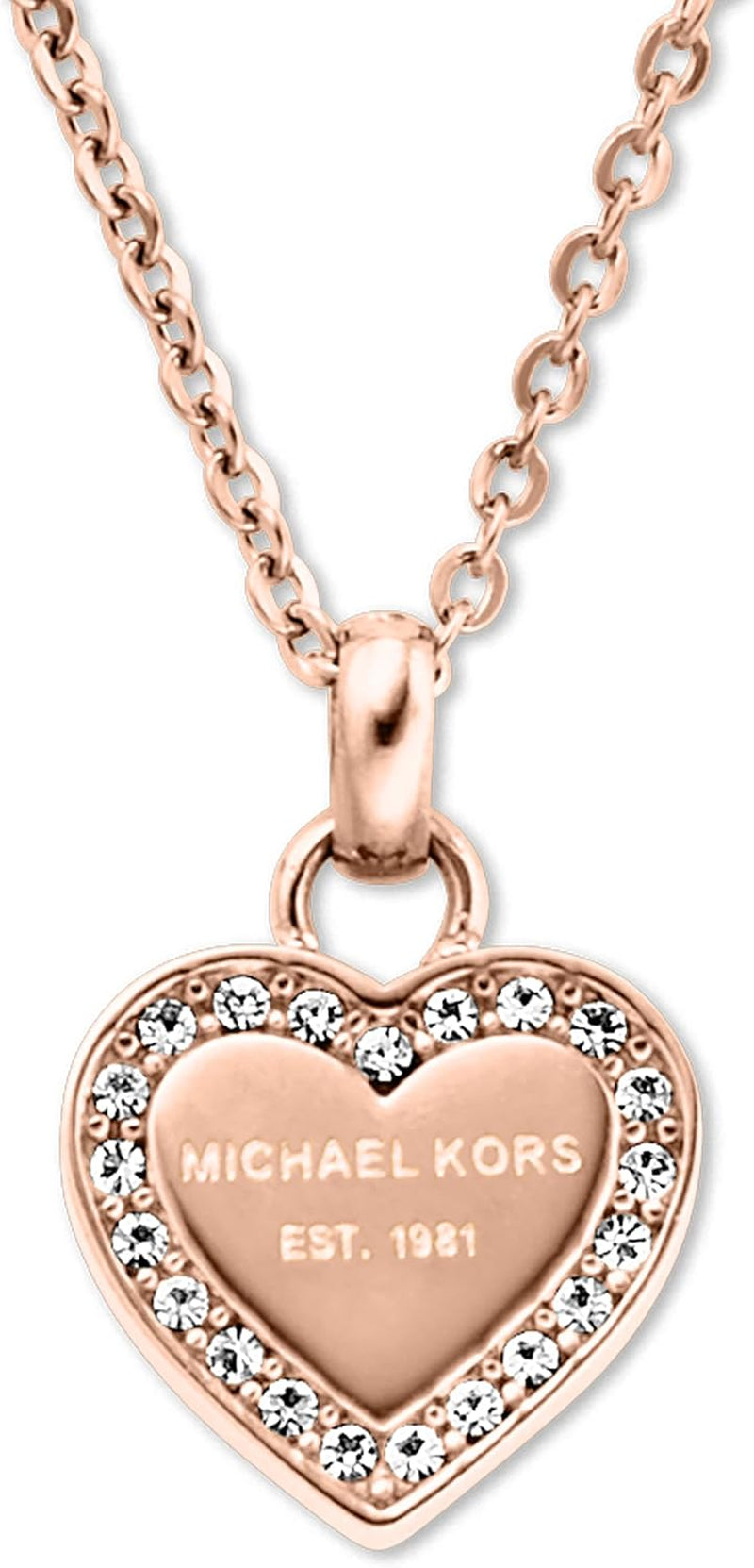 Michael Kors Rose Gold-Tone Necklace for Women; Necklaces for Women; Jewelry for Women
